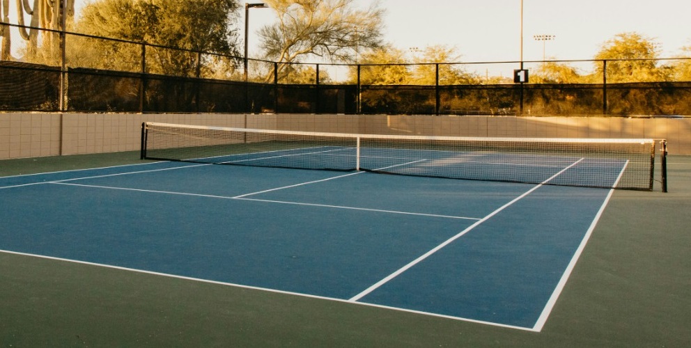 Aerial view of a Sports Legend championship court